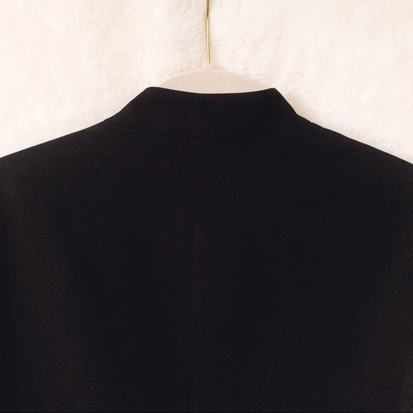 Anne Klein Black with Gold Zipper pockets Blazer - Picture 5 of 12